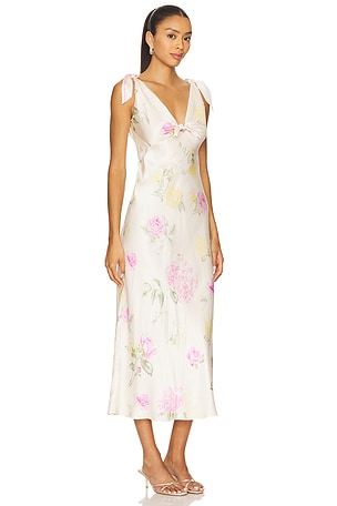 LoveShackFancy Perri Dress in Ivory. Size 8. Also