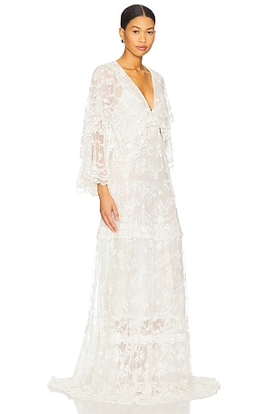 LoveShackFancy Roylan Dress in White