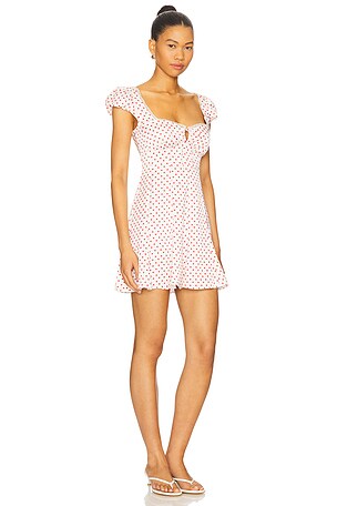 LoveShackFancy Avine Dress in White