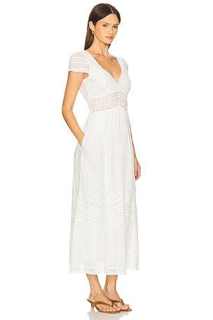 LoveShackFancy Suvi Dress in Ivory. Size XXS. Also