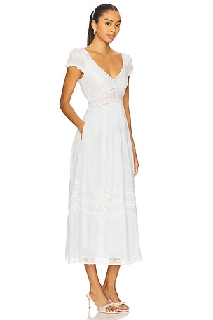 LoveShackFancy Suvi Dress in White