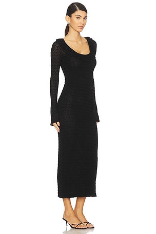 LoveShackFancy Tawnie Dress in Black