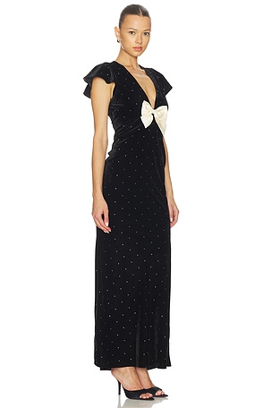 LoveShackFancy Melora Dress in Black