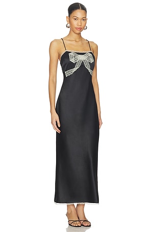 LoveShackFancy Isolie Dress in Black