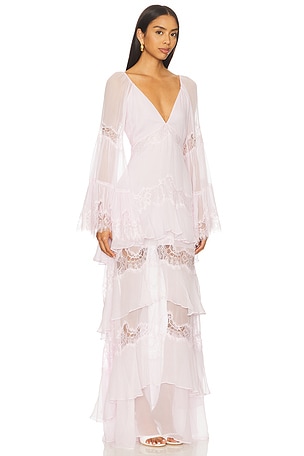 LoveShackFancy Devina Dress in Lavender. Size XXS. Also