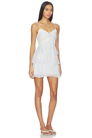 LoveShackFancy Marlia Dress in Baby Blue