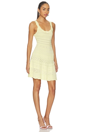 LoveShackFancy Darlena Dress in Yellow