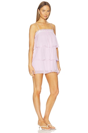 Loveshackfancy vestido cedra en color rosado