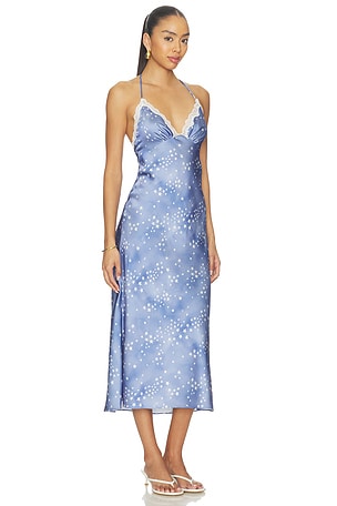 LoveShackFancy Evania Dress in Blue