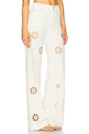 LoveShackFancy Carolette Pant in Cream