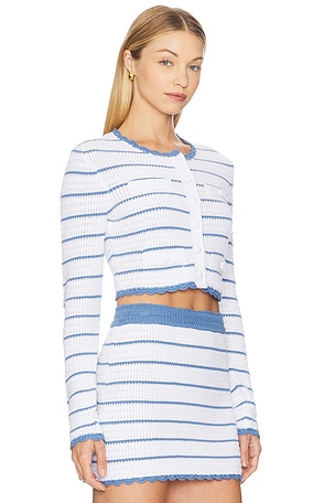 LoveShackFancy Lamiya Cardigan in White