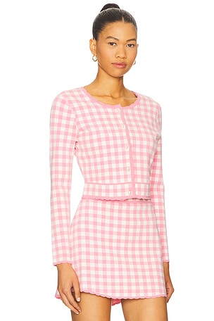 LoveShackFancy Bridgette Cardigan in Pink. Size XL. Also