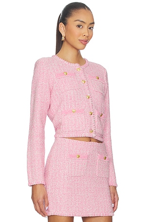 LoveShackFancy Delcie Cardigan in Pink