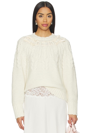 Sloanna Pullover Sweater LoveShackFancy