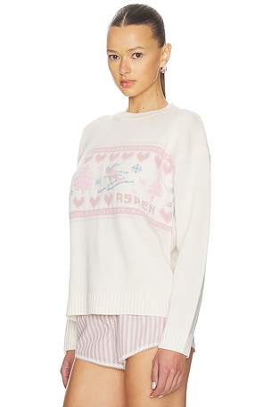 LoveShackFancy Francie Pullover in Ivory