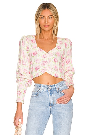 Bishop Crop Cardigan LoveShackFancy