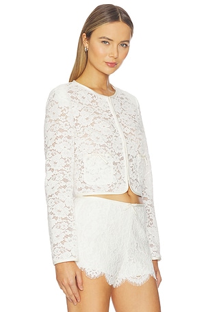 Loveshackfancy ropa de calle junetta en color Marfil