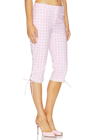 Loveshackfancy pantalón elaRosa en color rosado