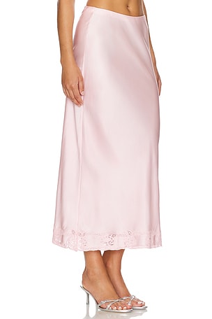 LoveShackFancy Castle Skirt in Pink