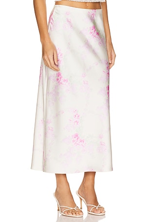 LoveShackFancy Castle Skirt in Ivory
