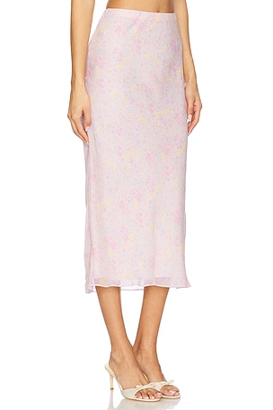 LoveShackFancy Castle Skirt in Pink