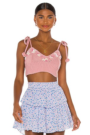 TOP CROPPED LAGO LoveShackFancy