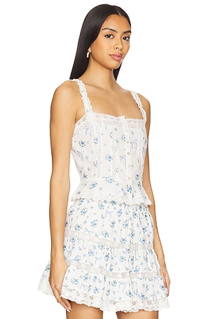LoveShackFancy Vietta Cami in White