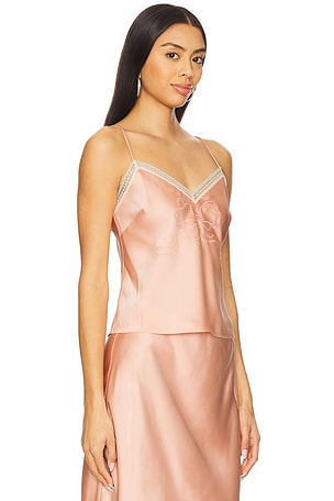 LoveShackFancy Claudina Top in Blush