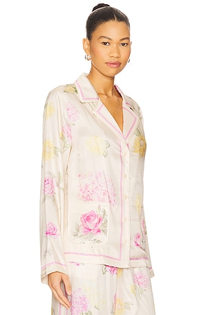 LoveShackFancy Renetta Top in Ivory