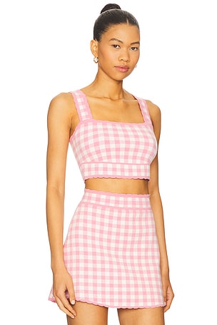 LoveShackFancy Jessyn Tank in Pink