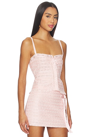 LoveShackFancy Niraya Cami in Pink