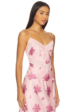 LoveShackFancy Brimsley Top in Pink