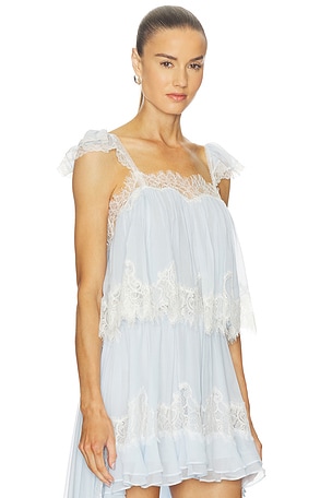 LoveShackFancy Lova Top in Blue