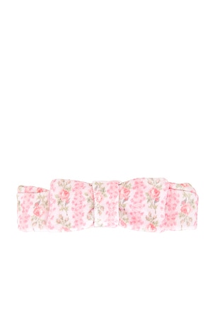 LoveShackFancy Headband With Bow in Pink