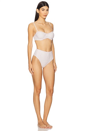 LoveShackFancy Zofia Bikini in Blush