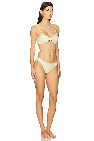 LoveShackFancy Klaudyna Bikini in Yellow