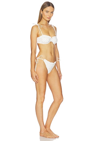 LoveShackFancy Lilabelle Bikini Set in Ivory