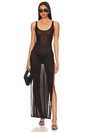 lovewave The Aliza Maxi Dress in Black