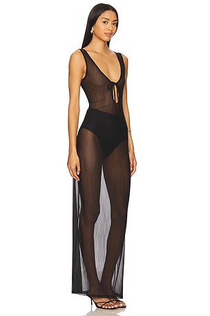 lovewave The Vianka Maxi Dress in Black