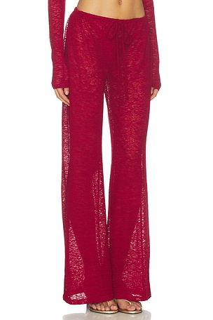 lovewave The Kimchi Pant in Burgundy
