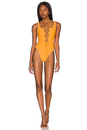 Cheeky One Piece Swimsuit, Monokini, Brazilian Swimwear, Rose Gold