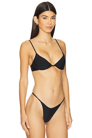 lovewave Frasier Demi Cup Top in Black. Size XL. Also