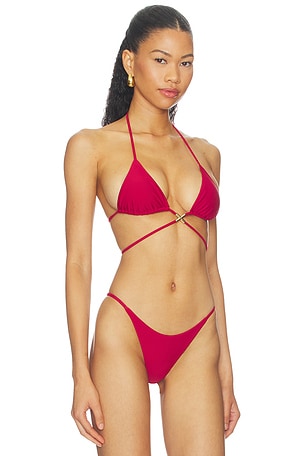 lovewave The Roxanna Top in Burgundy