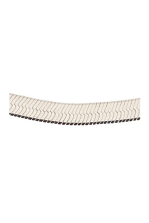 Loren Stewart XL Herringbone Necklace in Metallic Silver
