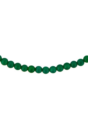 Loren Stewart Stone Safety Pin Necklace in Green