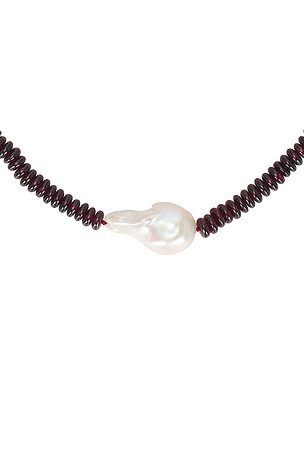 Loren Stewart Scarlet Baroque Necklace in Metallic Gold