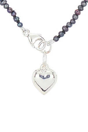 Loren Stewart Puff Love Choker Necklace in Metallic Silver