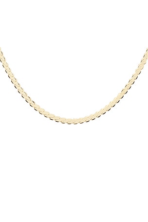 Loren Stewart Serpentine Chain Necklace in Metallic Gold