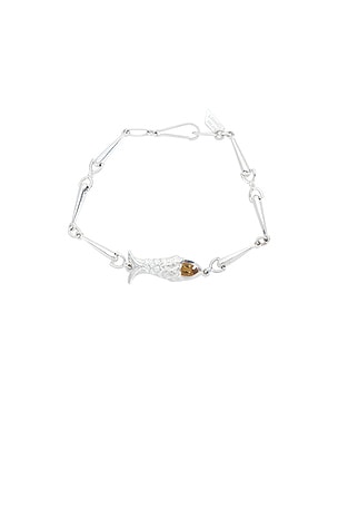 Loren Stewart Pesca Bracelet in Metallic Silver