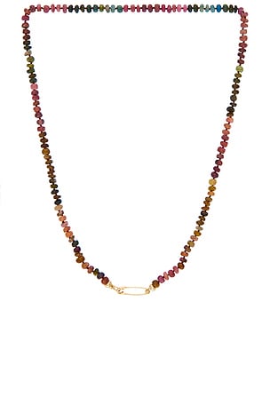 Tourmaline Safety Pin Necklace Loren Stewart